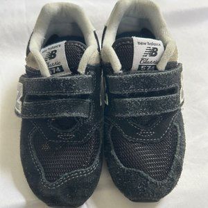 New Balance Kids Sneakers IV574GK Black Hook/Loop Size 8